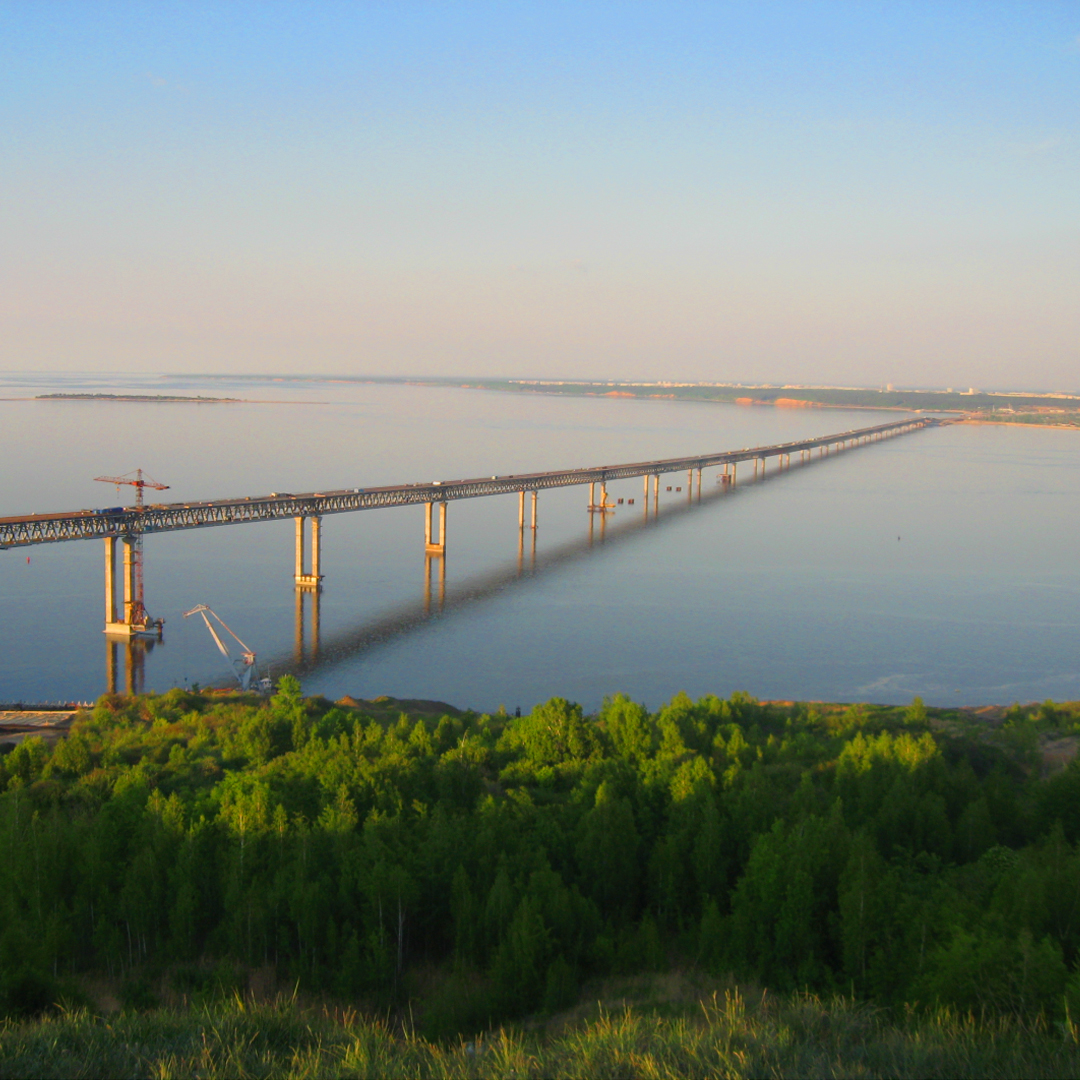 Мост через волгу в ульяновске фото